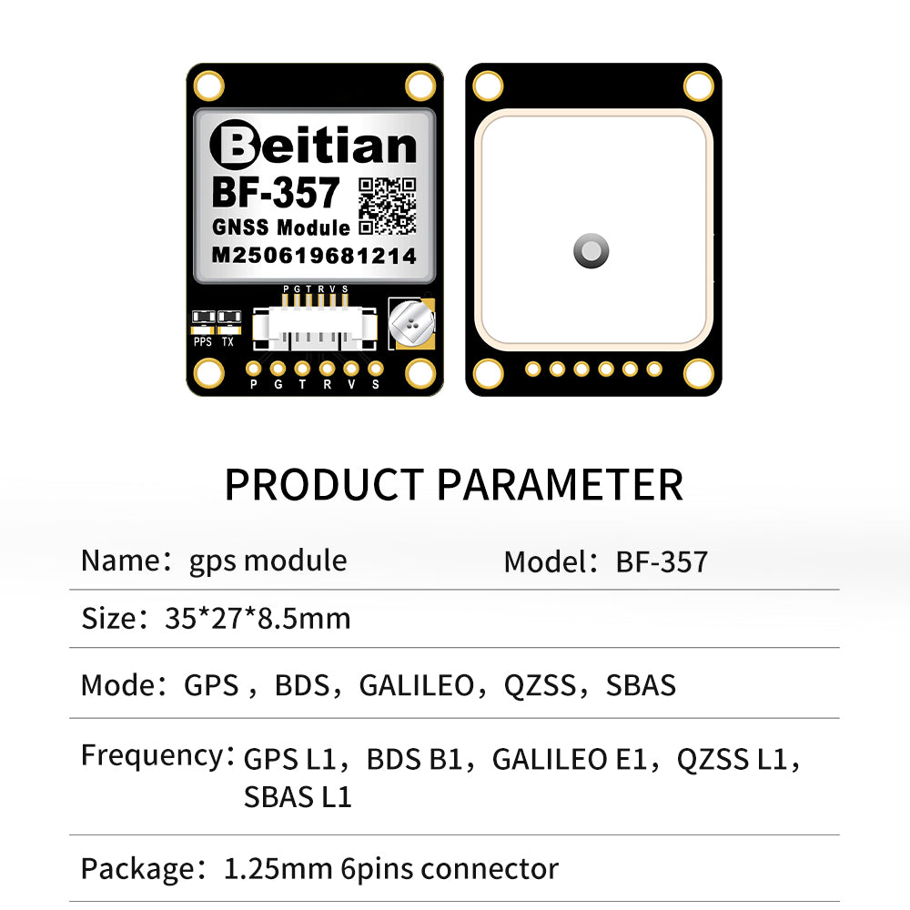 Beitian Beidou GPS + antenna module GNSS flying machine flight control drone FPV model aircraft fixed wing Beitian Beidou GPS + antenna module GNSS flying machine flight control drone FPV model aircraft fixed wing